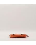 Pochette Lexington Flower marron - 20.5 x 11.5 x 3.5 cm
