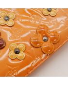 Pochette Lexington Flower marron - 20.5 x 11.5 x 3.5 cm