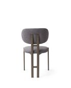 Set van 2 stoelen Muriz Donkergrijs/Cappuccino - L.43 cm x H. 83 cm x D. 47,5 cm