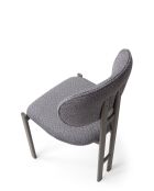 Set van 2 stoelen Muriz Donkergrijs/Cappuccino - L.43 cm x H. 83 cm x D. 47,5 cm