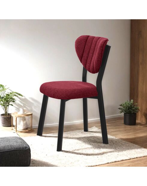 Silla Elma burdeos - 47 cm de largo x 85 cm de alto x 45 cm de profundidad