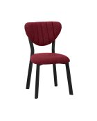 Sedia Elma bordeaux - l.47 cm x H. 85 cm x P. 45 cm