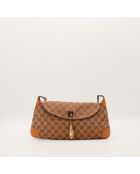 Pochette Jackie marron - 28 x 17 x 7 cm