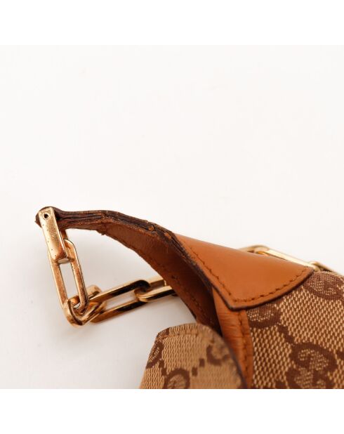 Pochette Jackie marron - 28 x 17 x 7 cm