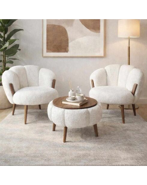 Sillón White Star, 72 cm de ancho x 102 cm de alto x 65 cm de profundidad
