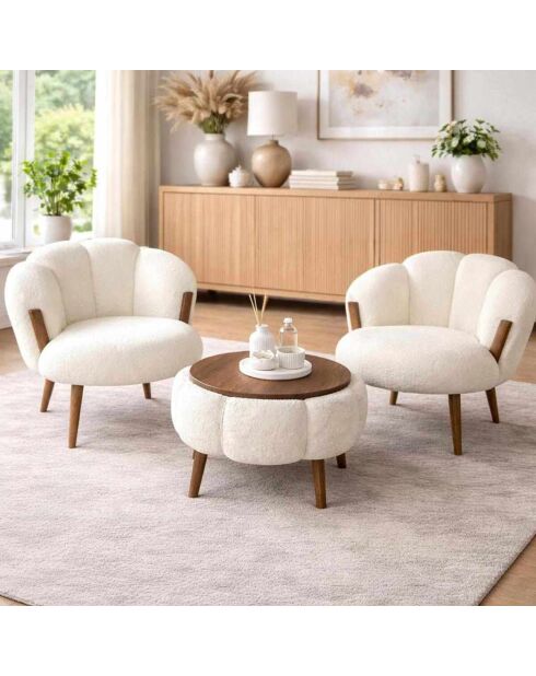Sillón White Star, 72 cm de ancho x 102 cm de alto x 65 cm de profundidad