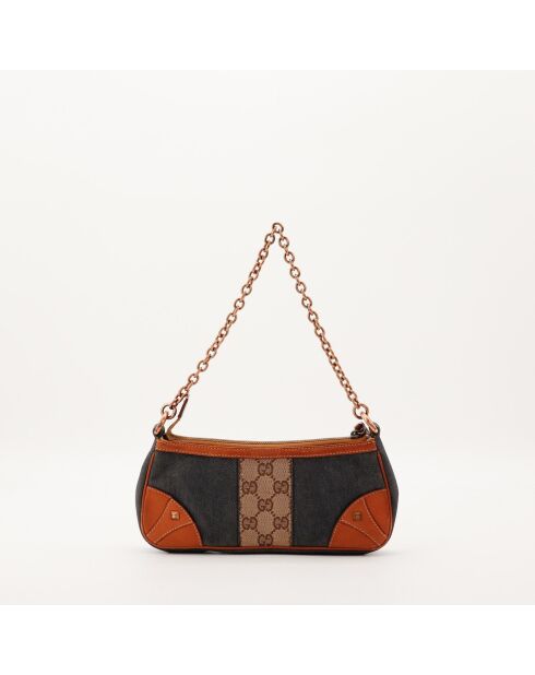 Pochette Denim bleu - 24 x 12 x 4 cm