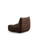 Sillón marrón Bocek, 90 cm de largo x 100 cm de ancho x 80 cm de alto