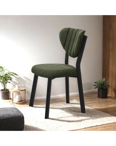 Sedia Elma verde - l.47 cm x H. 85 cm x P. 45 cm