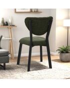 Sedia Elma verde - l.47 cm x H. 85 cm x P. 45 cm