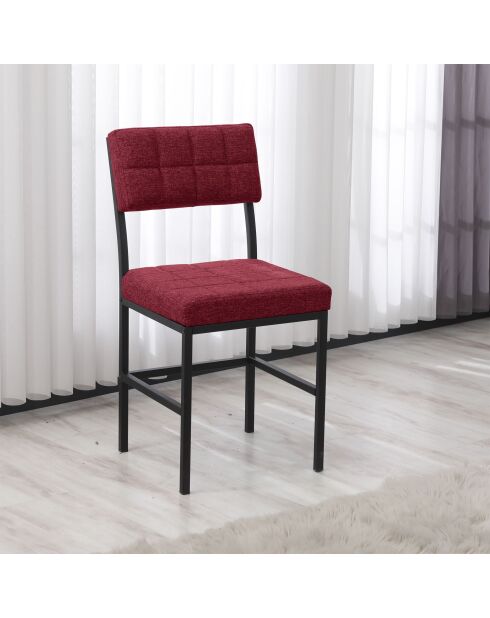 Silla burdeos Dubai, 40 cm de largo x 40 cm de alto x 82 cm de alto x 40 cm de profundidad