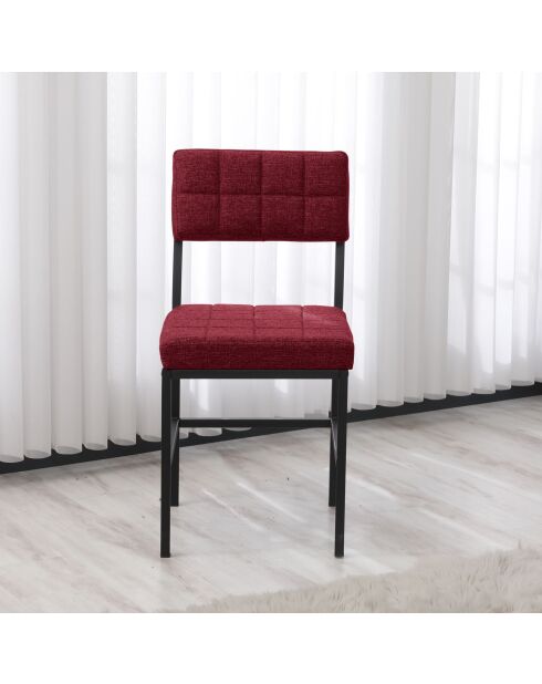 Silla burdeos Dubai, 40 cm de largo x 40 cm de alto x 82 cm de alto x 40 cm de profundidad