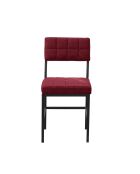 Sedia Dubai bordeaux - l. 40 cm x H. 40 cm x H. 82 cm x P. 40 cm