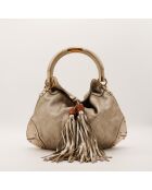 Sac en cuir Hobo Indy argenté argenté - 39 x 33 x 3 cm