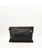 Pochette en cuir City noir - 38 x 25 x 2 cm