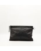 Pochette en cuir City noir - 38 x 25 x 2 cm
