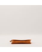 Pochette en cuir Vernis Lexington marron - 20 x 12 x 4 cm