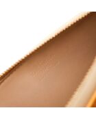 Pochette en cuir Vernis Lexington marron - 20 x 12 x 4 cm