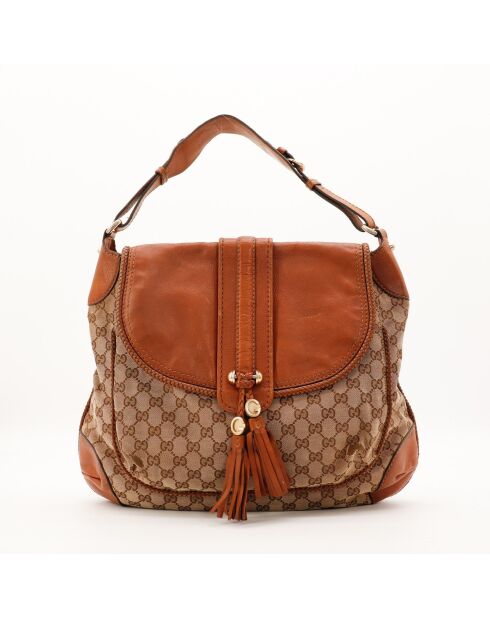 Sac Hobo Marrakech beige - 41 x 36 x 13 cm