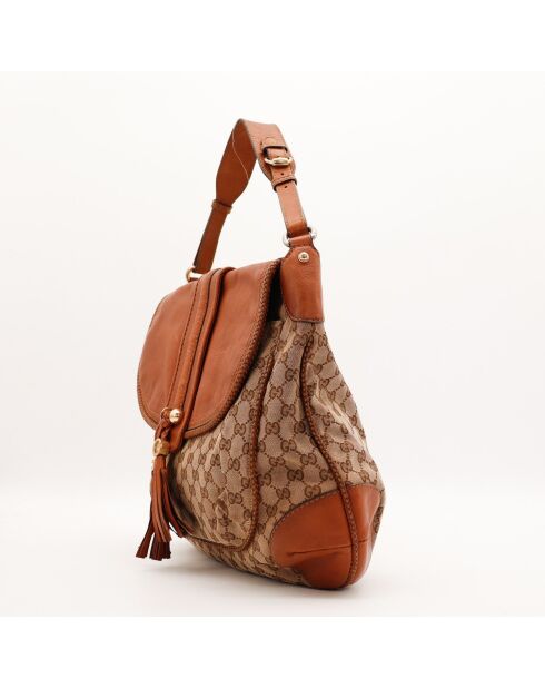 Sac Hobo Marrakech beige - 41 x 36 x 13 cm