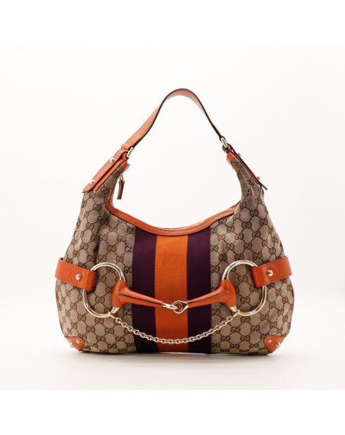 Sac Hobo Horsebit beige - 42 x 36 x 5 cm