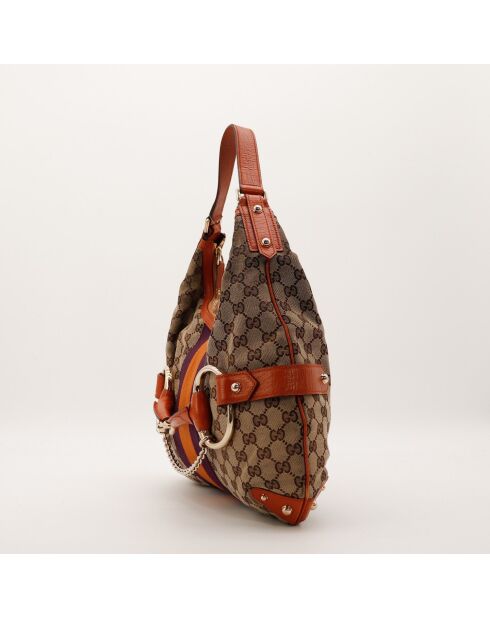 Sac Hobo Horsebit beige - 42 x 36 x 5 cm