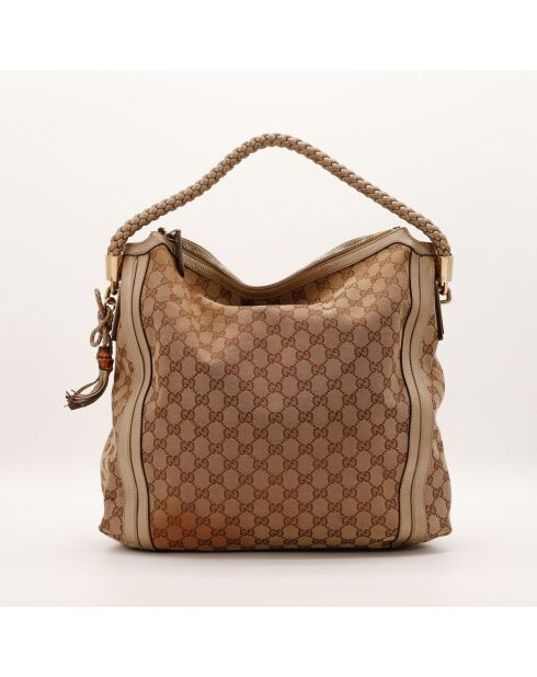 Sac Hobo beige - 32 x 38 x 13 cm