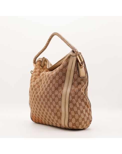 Sac Hobo beige - 32 x 38 x 13 cm