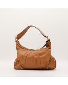 Sac en cuir Hobo Jockey camel - 46 x 25 x 13 cm