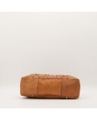 Sac en cuir Hobo Jockey camel - 46 x 25 x 13 cm