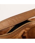 Sac en cuir Hobo Jockey camel - 46 x 25 x 13 cm