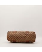Tote bag Bambou marron - 36 x 28 x 14 cm