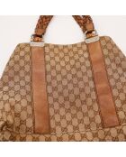 Tote bag Bambou marron - 36 x 28 x 14 cm