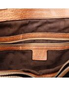 Tote bag Bambou marron - 36 x 28 x 14 cm