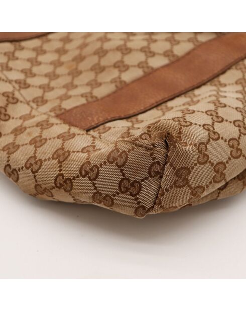 Tote bag Bambou marron - 36 x 28 x 14 cm