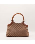 Sac Hobo Bambou marron - 38 x 27 x 14 cm