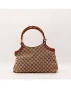 Sac Hobo Bambou marron - 38 x 27 x 14 cm