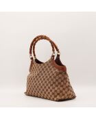 Sac Hobo Bambou marron - 38 x 27 x 14 cm