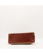 Sac Hobo Bambou marron - 38 x 27 x 14 cm