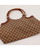 Sac Hobo Bambou marron - 38 x 27 x 14 cm