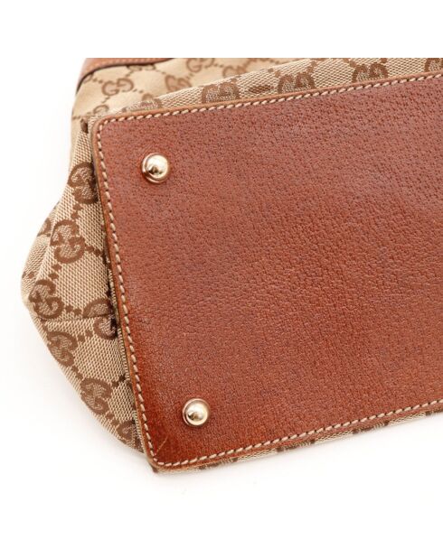 Sac Hobo Bambou marron - 38 x 27 x 14 cm