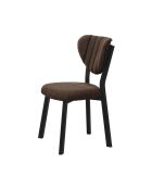 Bruine stoel Elma - l.47 cm x H. 85 cm x D. 45 cm