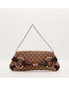Pochette Horsebit marron - 27 x 17 x 3 cm