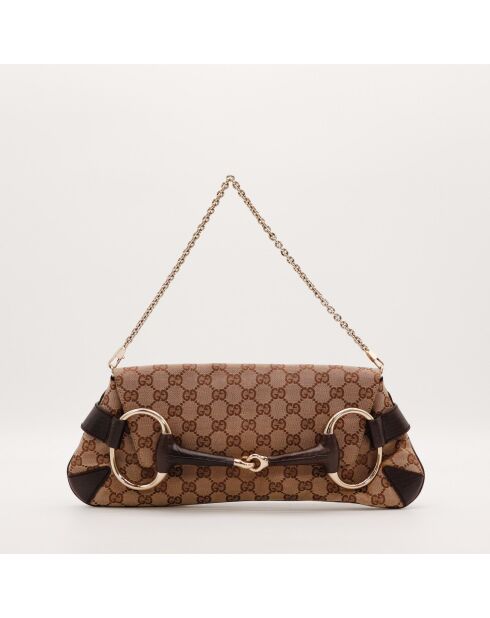 Pochette Horsebit marron - 27 x 17 x 3 cm