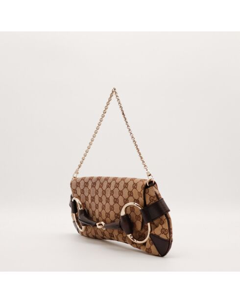 Pochette Horsebit marron - 27 x 17 x 3 cm