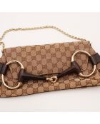 Pochette Horsebit marron - 27 x 17 x 3 cm