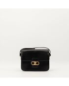 Sac en cuir Triomphe Vintage noir - 24 x 17 x 7 cm