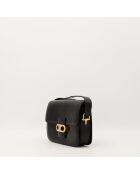Sac en cuir Triomphe Vintage noir - 24 x 17 x 7 cm