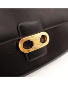 Sac en cuir Triomphe Vintage noir - 24 x 17 x 7 cm