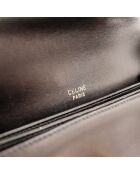 Sac en cuir Triomphe Vintage noir - 24 x 17 x 7 cm